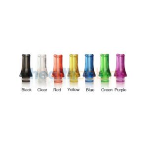 Boquilla-Drip Tip 510 transparente estilo plano de sombrero alto