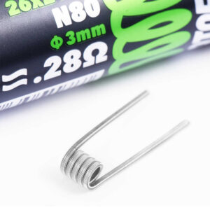 Resistencia-Coil Wotofo 0,28 Ohm Dual Core Fused Clapton 26Ga*2+36Ga